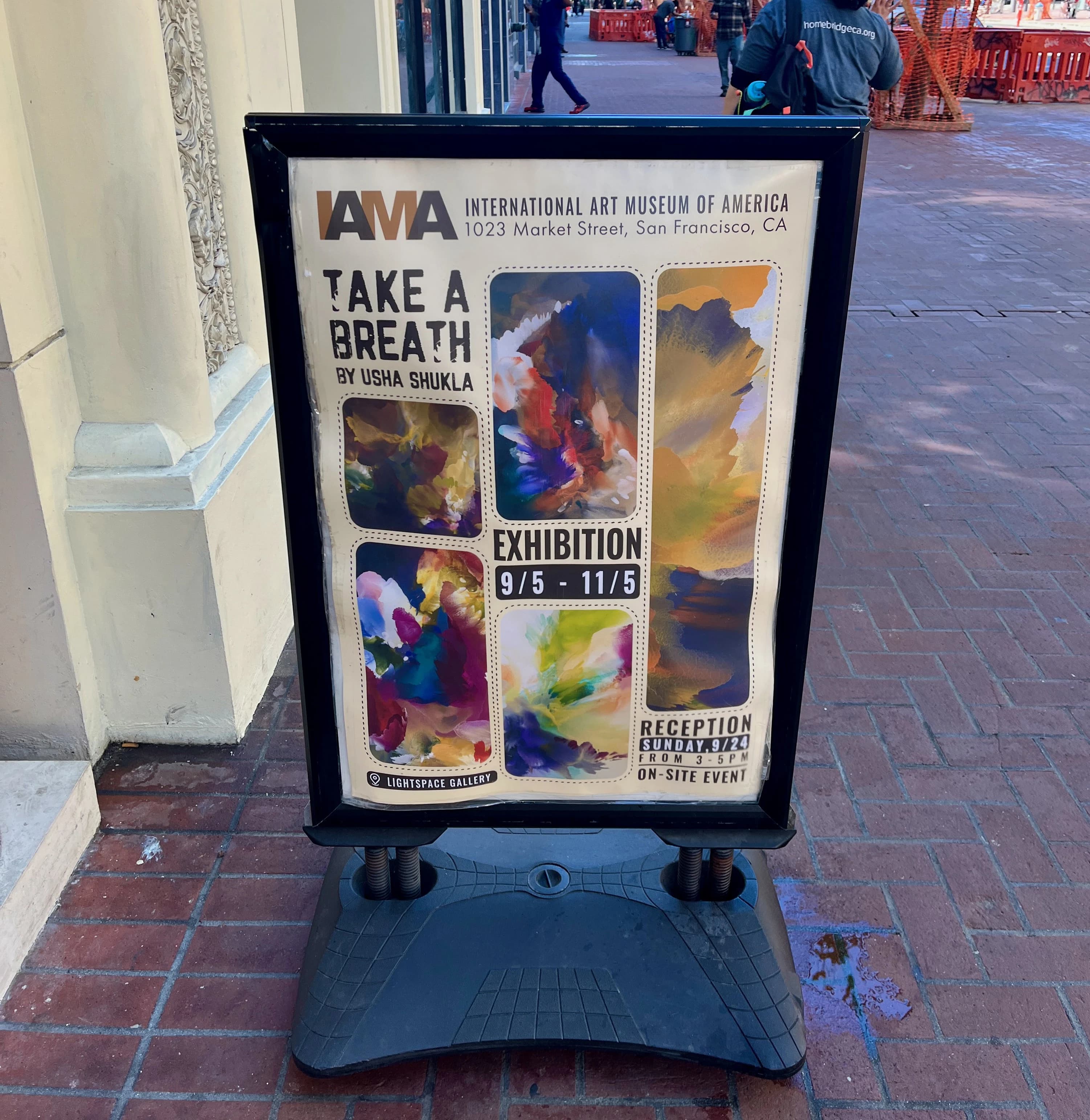 Usha Shukla's work at the International Art Museum of America, San Francisco